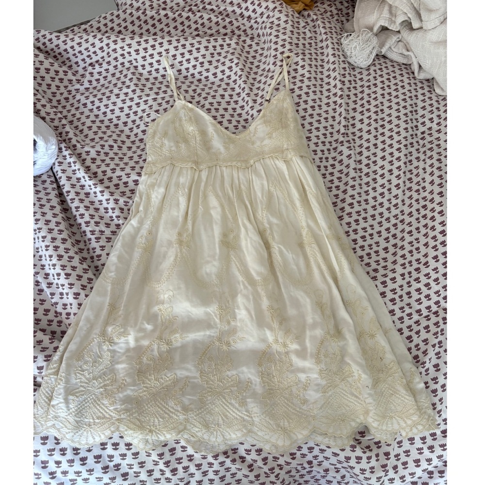 Urban outfitters cream mini dress